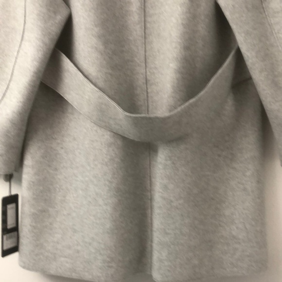 Double Breasted Knit Jacket Heather Grey Bernardo - Picture 6 of 10